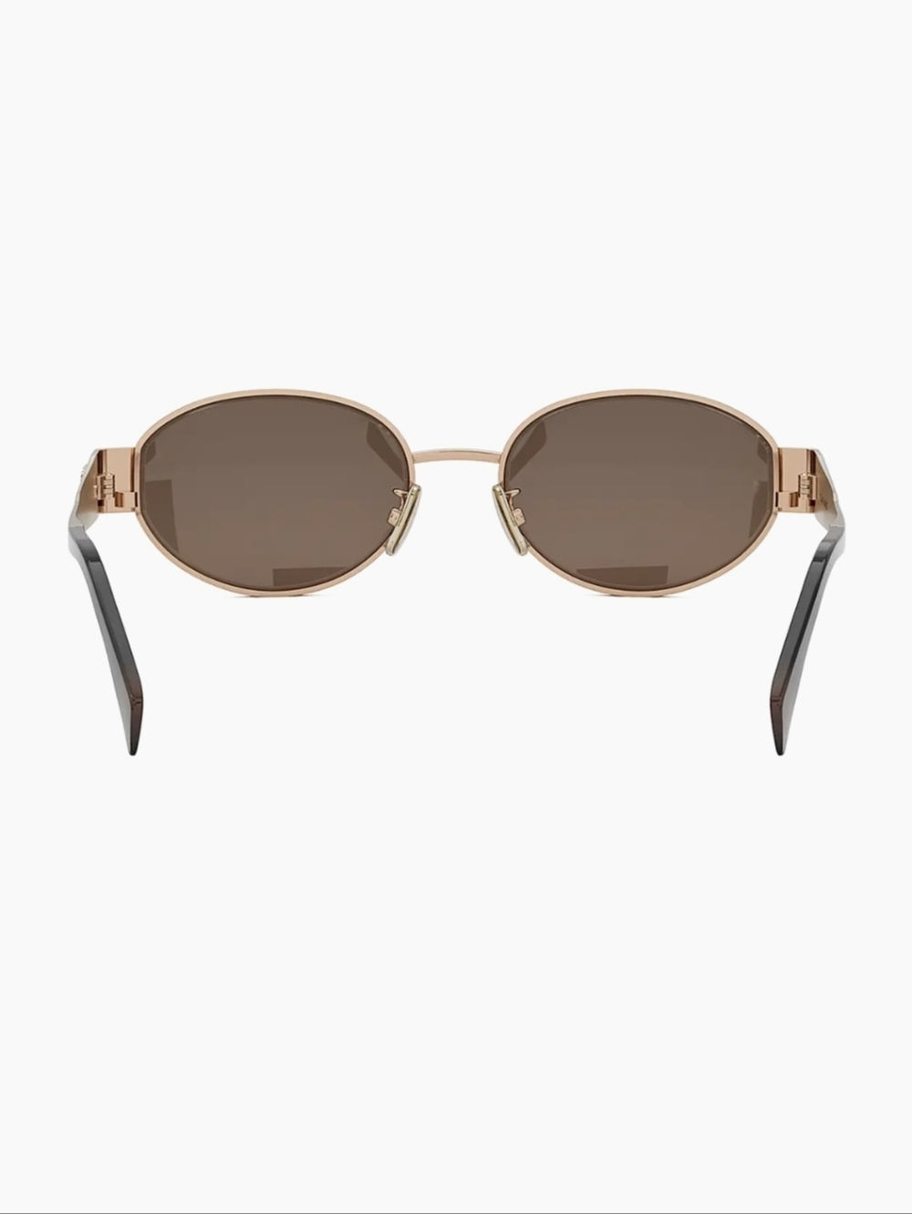 NEW! CELINE Metal Triomphe 54MM Oval Sunglasses GOLD HARDWARE - Picture 10 of 16